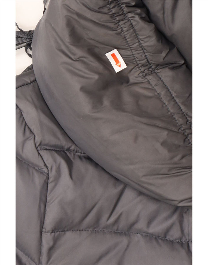 GUESS Женское стеганое пальто UK 6 XS Серый Полиэстер