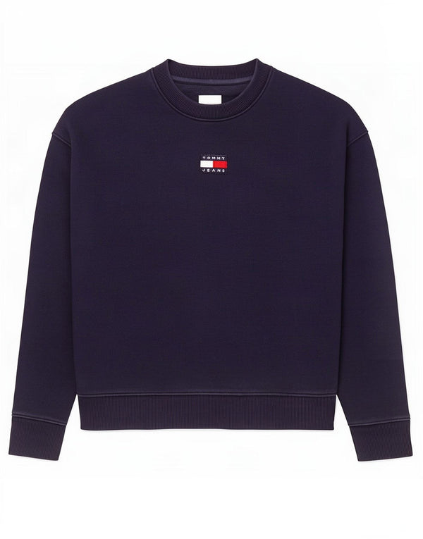 Женский свитер оверсайз Tommy Hilfiger UK 6 XS, темно-синий, хлопок