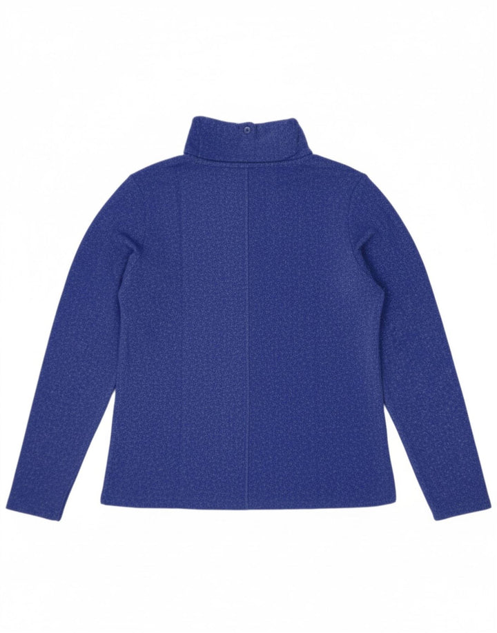 PACO BOUTIQUE Womens Top Long Sleeve UK 10 Small  Blue Nylon