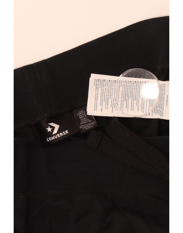 CONVERSE Womens Tracksuit Trousers Joggers UK 14  Medium  Black Cotton Vintage Converse and Second-Hand Converse from Messina Hembry 