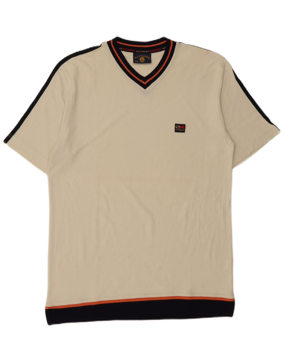 Мужская футболка Navigare Top 2XL Off White Cotton