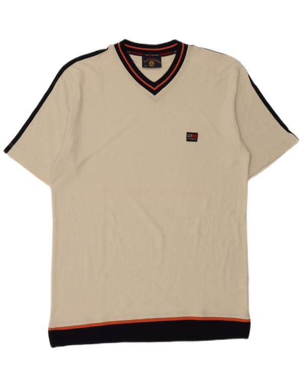 Мужская футболка Navigare Top 2XL Off White Cotton