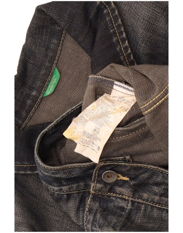 Женская джинсовая куртка Benetton UK 12 Medium Navy Blue