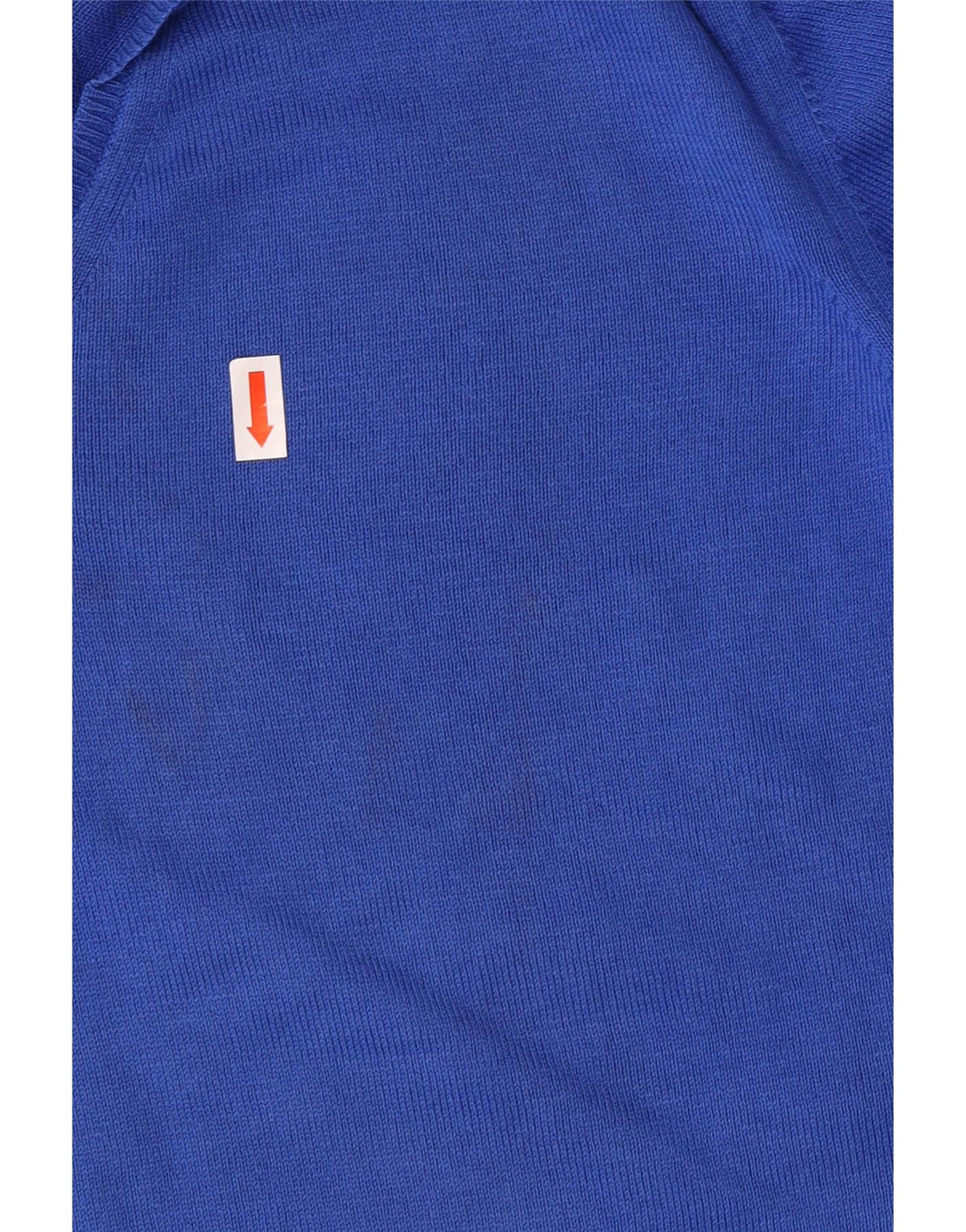 Мужской джемпер с v-образным вырезом Zara, хлопковый свитер среднего синего цвета