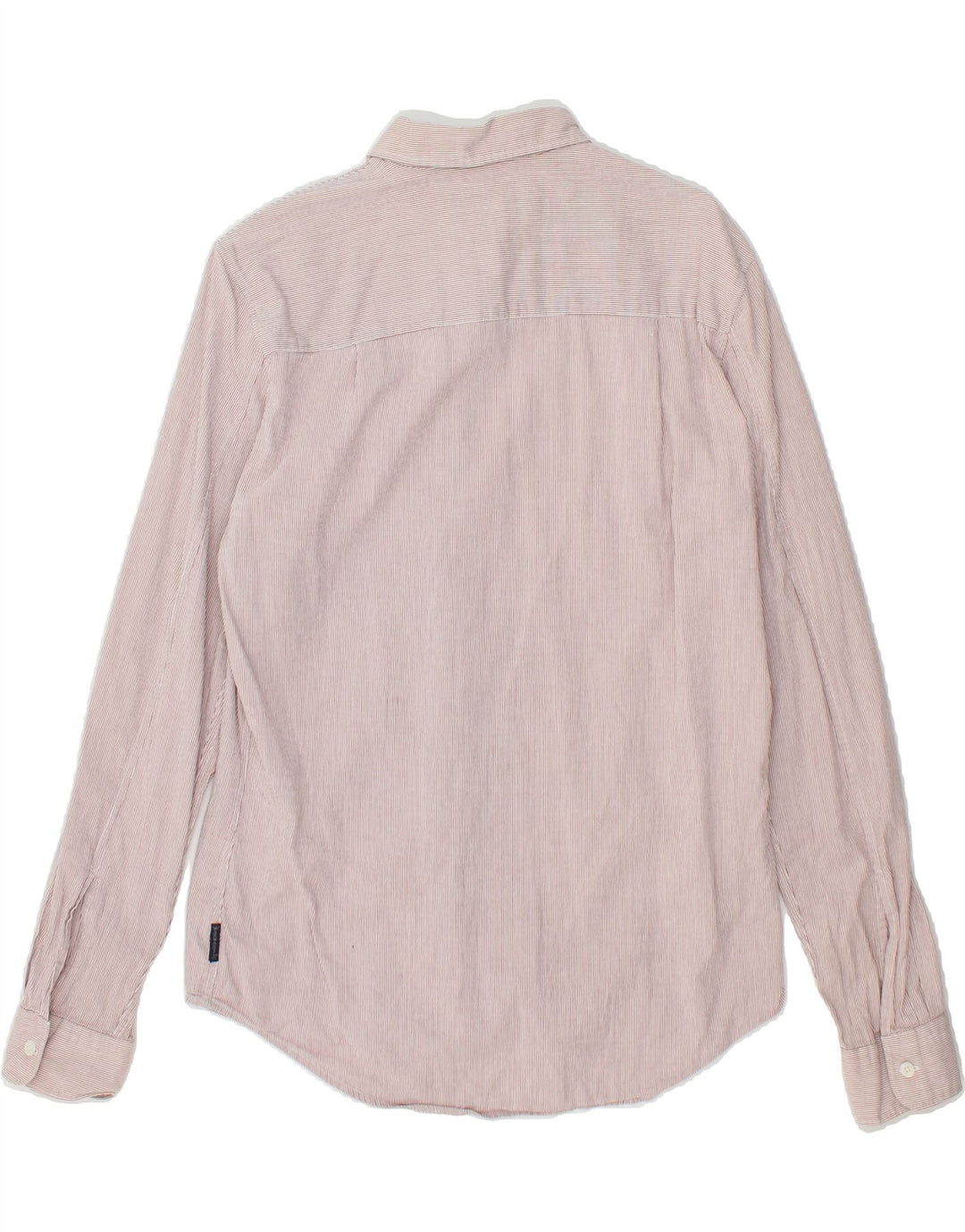 ARMANI JEANS Mens Shirt Small Pink Pinstripe Cotton Vintage Armani Jeans and Second-Hand Armani Jeans from Messina Hembry 
