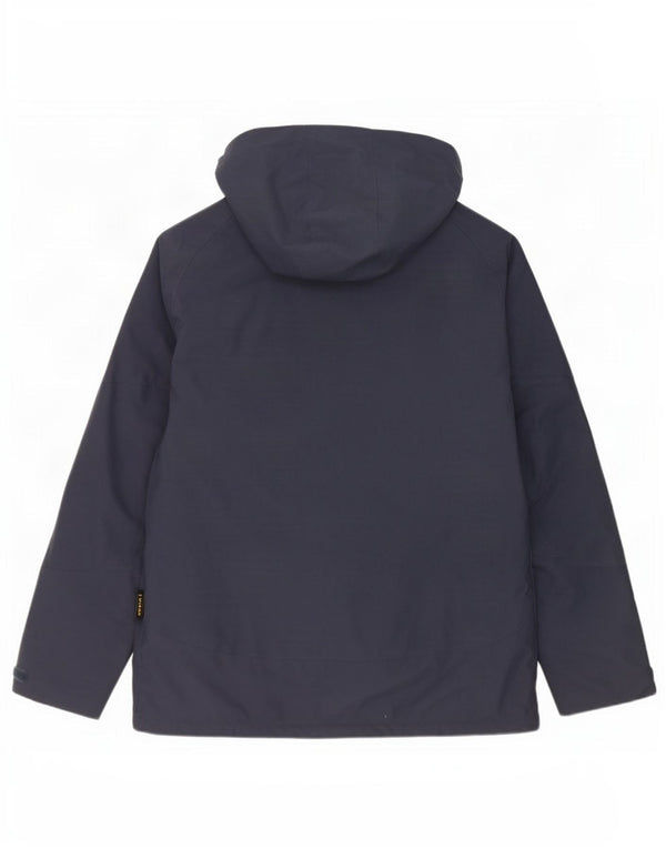 Мужская ветровка с капюшоном Jack Wolfskin UK 48 2XL Темно-синий полиэстер