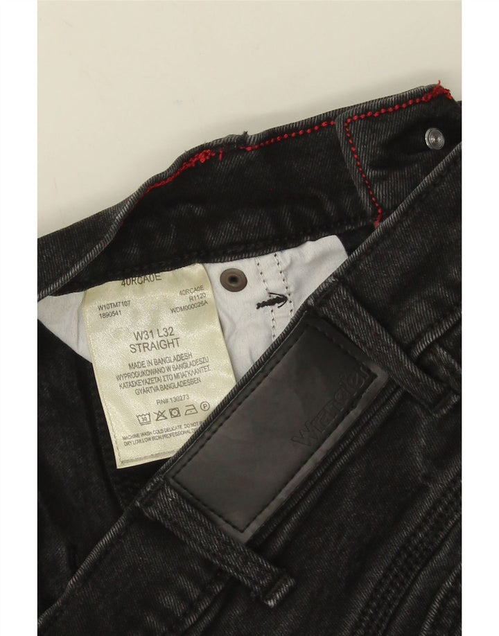 Мужские прямые джинсы Wrangler W31 L32, черный хлопок