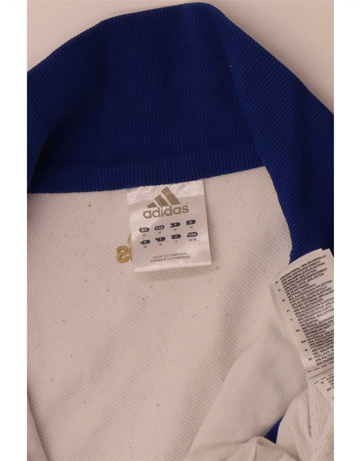 Мужской спортивный костюм Adidas, верхняя куртка, средний белый хлопок с цветными блоками