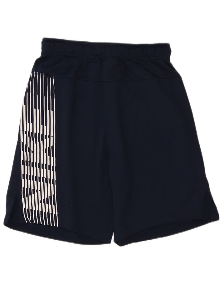 Мужские спортивные шорты Nike Dri Fit с графическим рисунком, маленькие темно-синие, полиэстер