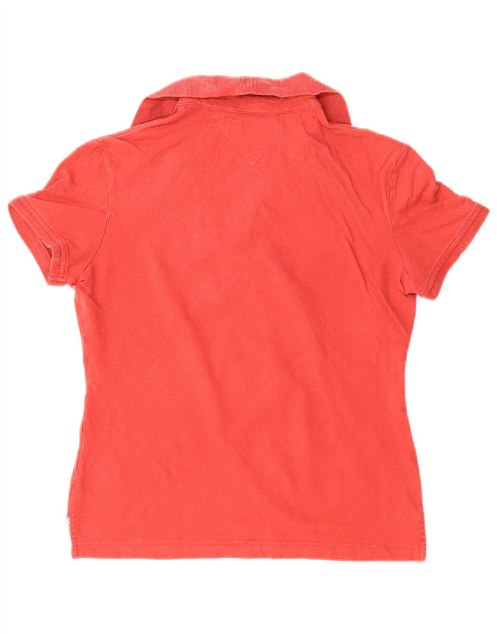 Женская рубашка-поло TOMMY HILFIGER UK 10, маленькая, красный хлопок