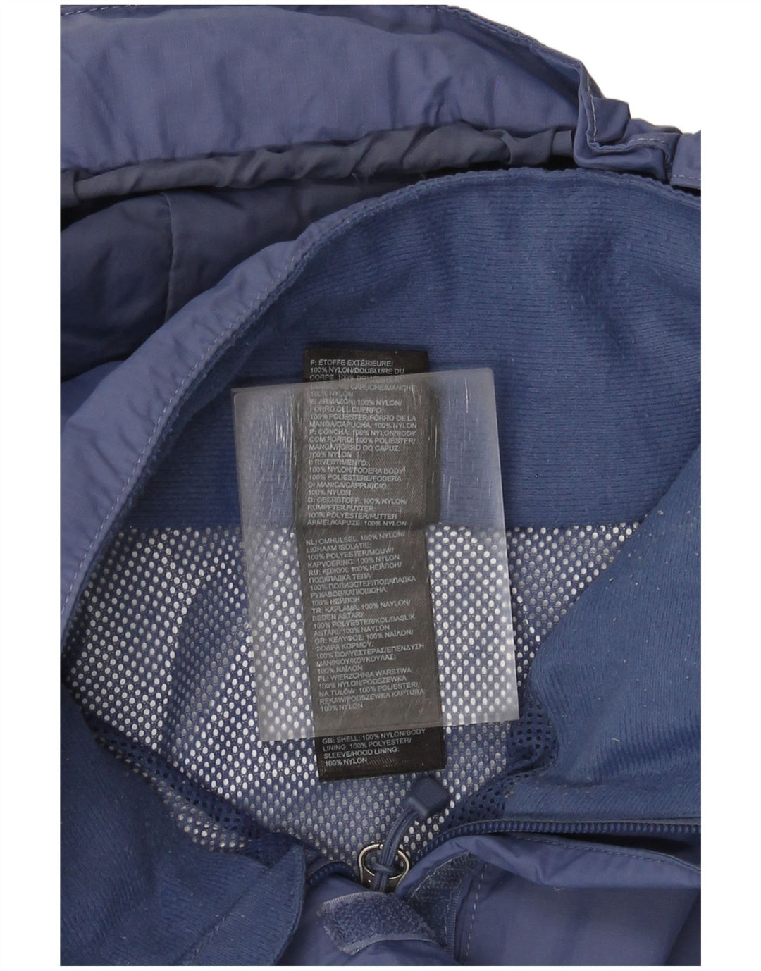Женская дождевик с капюшоном The North Face UK 16, большой синий нейлон