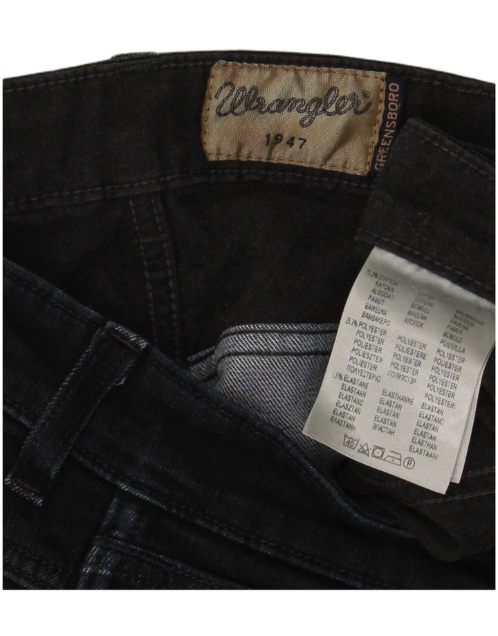 Мужские прямые джинсы Wrangler W32 L28, черный хлопок