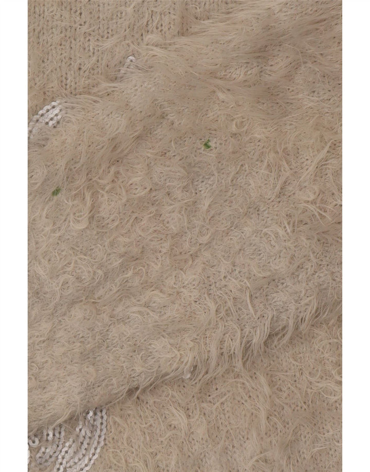 Женский джемпер с вырезом «лодочка» Marks & Spencer, Великобритания 16, большой серый с цветочным принтом