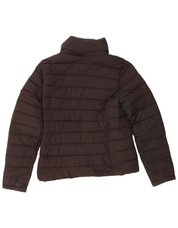 Женская стеганая куртка Superdry UK 12, средний черный полиэстер