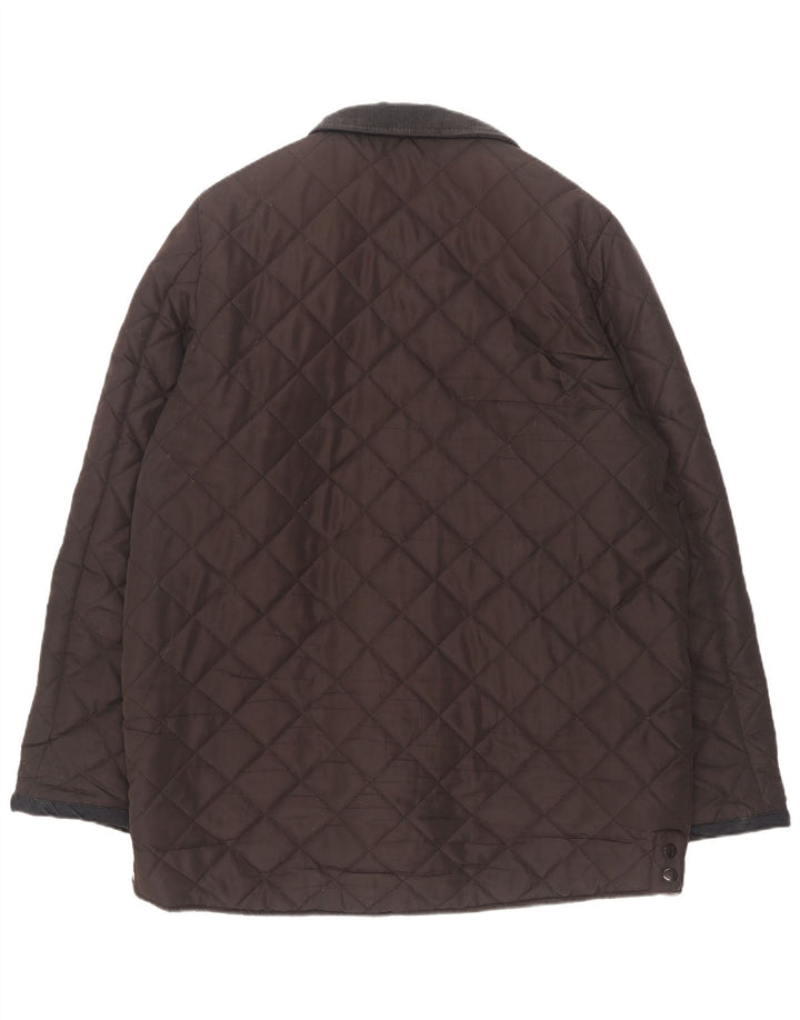 Мужская стеганая куртка Pierre Cardin UK 44 2XL коричневая из полиэстера
