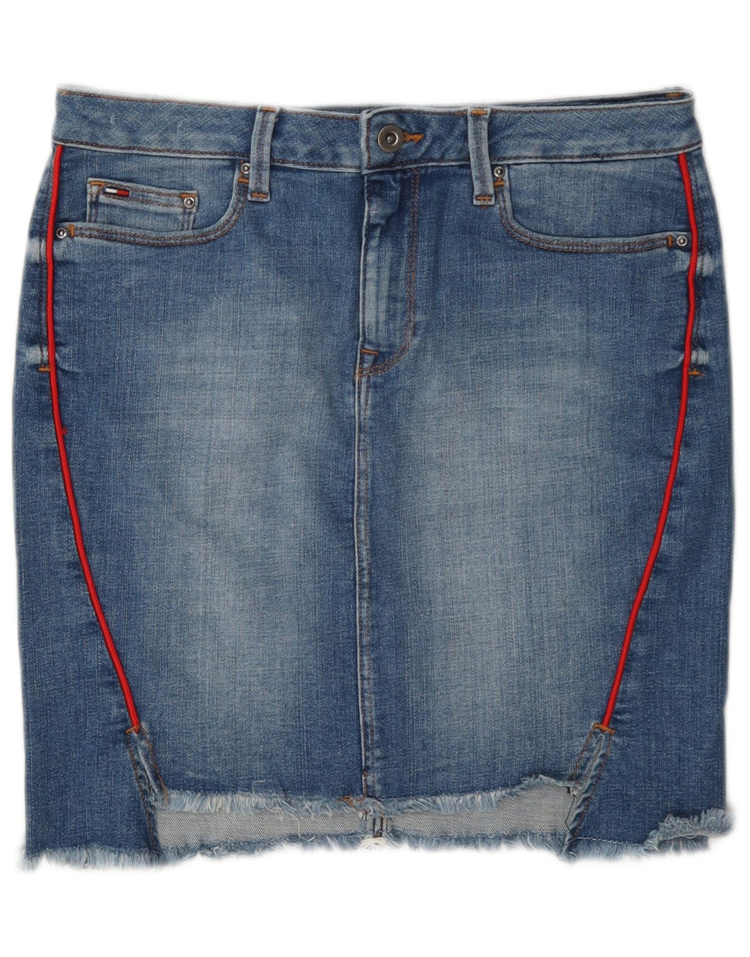 Женская джинсовая мини-юбка Tommy Hilfiger Medium W28, синяя, хлопок