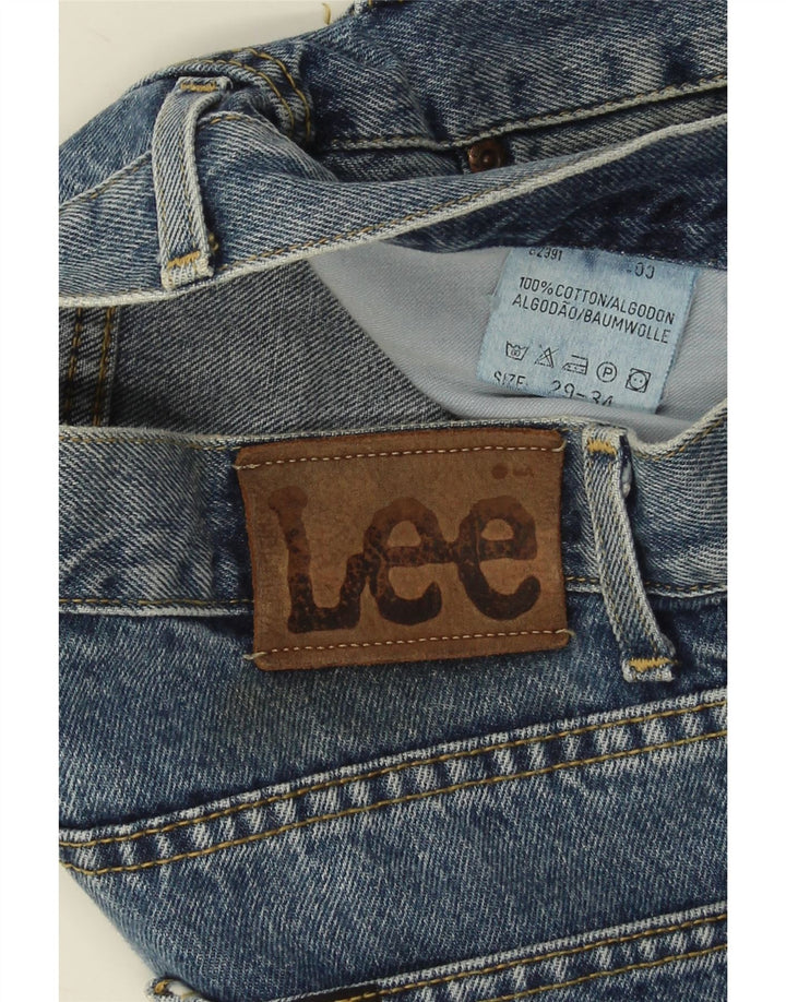 Мужские зауженные джинсы Lee W29 L34, синий хлопок