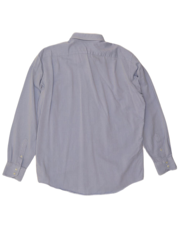 Мужская рубашка стандартного кроя LACOSTE, размер 43, большая синяя, хлопок