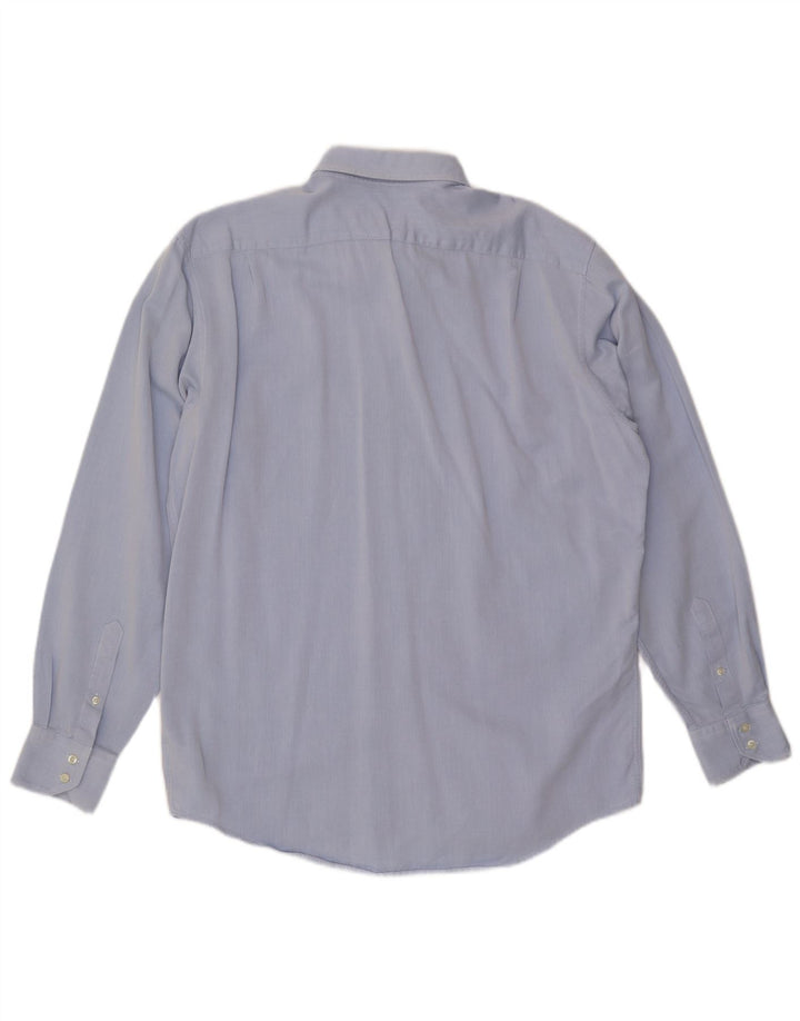 Мужская рубашка стандартного кроя LACOSTE, размер 43, большая синяя, хлопок