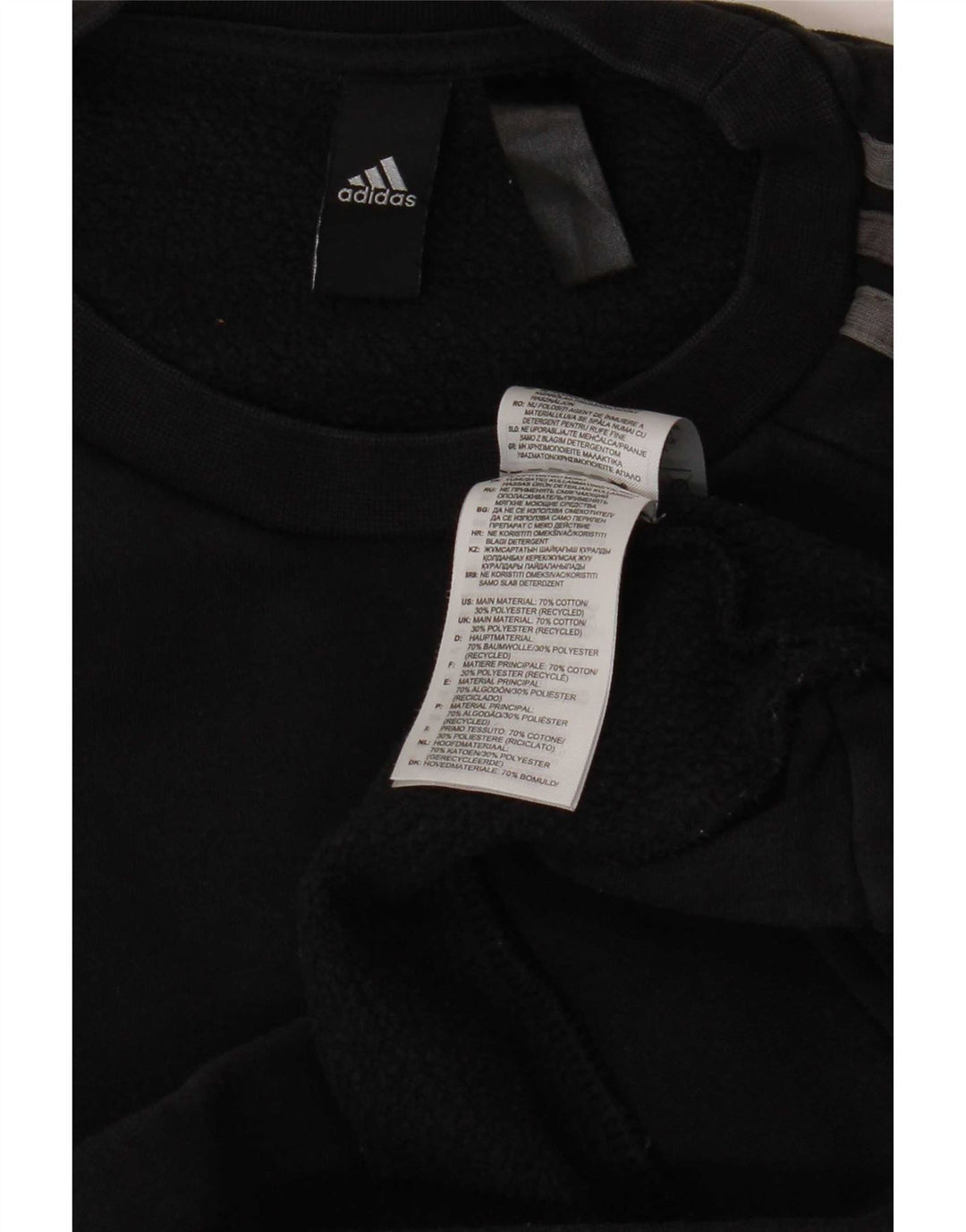 Мужской свитер Adidas Джемпер среднего размера, черный хлопок
