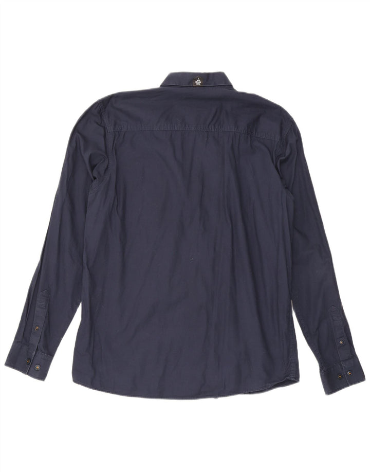 JACK & JONES Mens Workwear Shirt XL Navy Blue Cotton