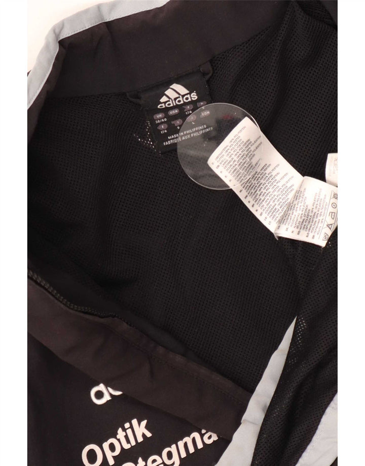 Мужской спортивный костюм Adidas с графическим рисунком, Великобритания 38/40, средний черный с цветными блоками