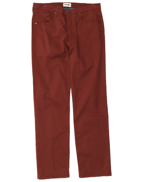 Мужские прямые повседневные брюки Wrangler Arizona W36 L32, коричневые, хлопковые
