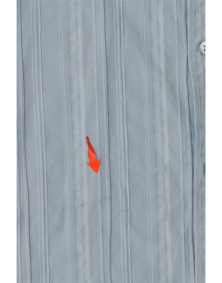 Мужская рубашка TED BAKER, размер 6, 2XL, хлопковая синяя полоска