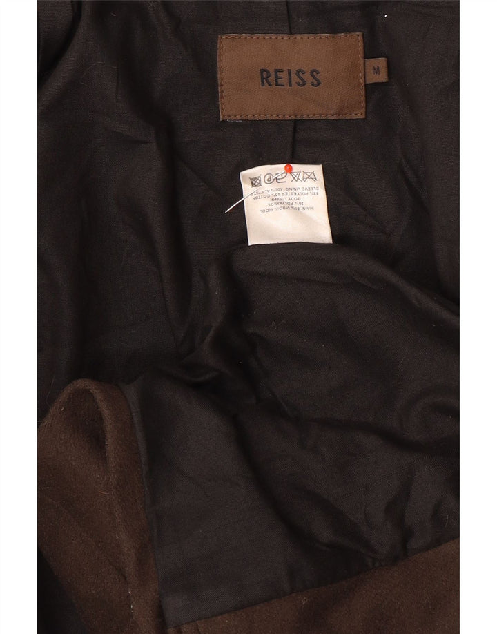Мужское пальто Reiss UK 38 средний коричневый шерстяной