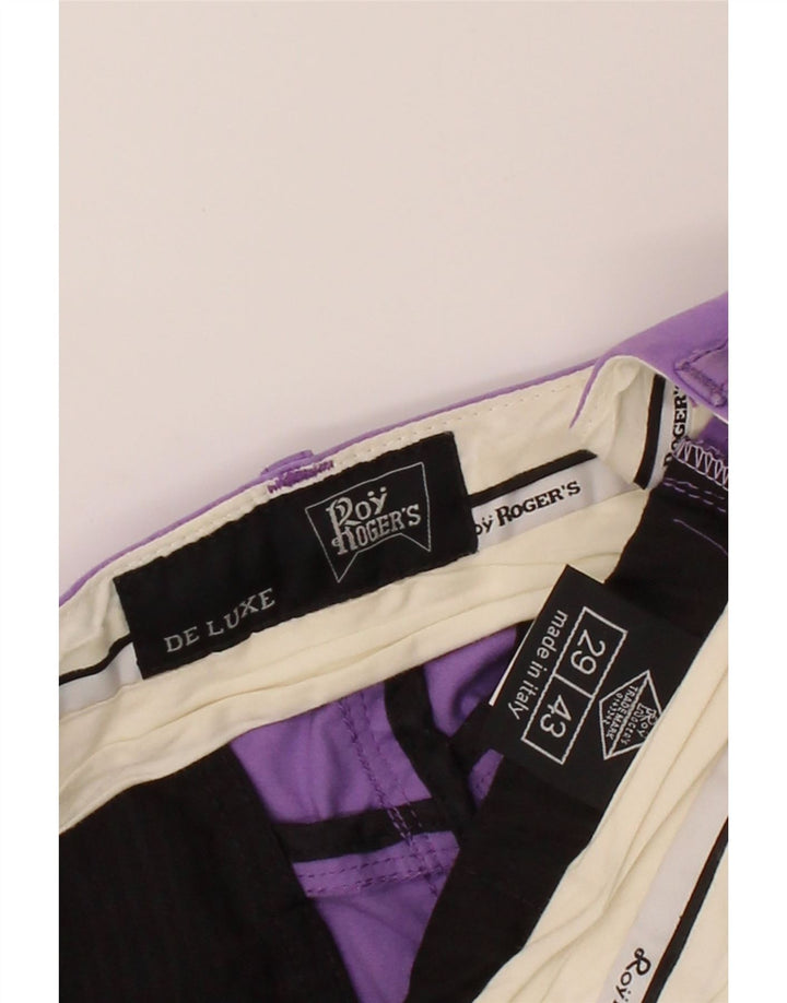 ROY ROGERS Womens Chino Shorts W29 Medium Purple Cotton Vintage Roy Rogers and Second-Hand Roy Rogers from Messina Hembry 