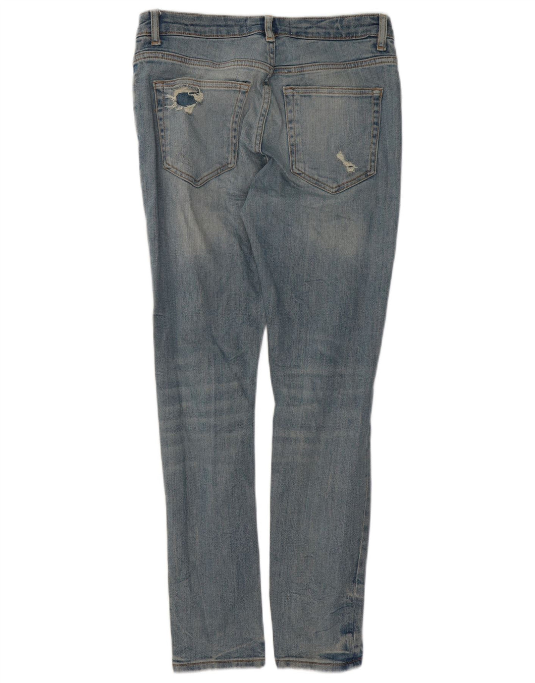 Мужские потертые узкие джинсы Zara EU 40 Medium W31 L29, синий хлопок