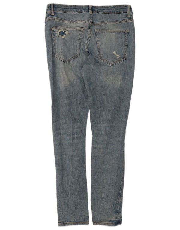 Мужские потертые узкие джинсы Zara EU 40 Medium W31 L29, синий хлопок