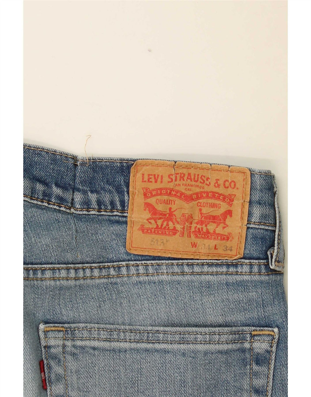 Мужские прямые джинсы Levi's 513 W34 L30 синие