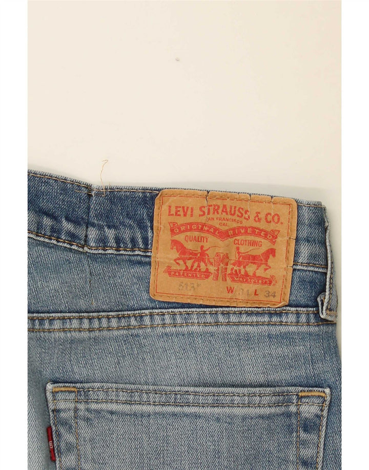 Мужские прямые джинсы Levi's 513 W34 L30 синие