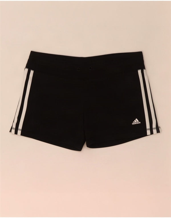 Женские спортивные шорты Adidas Climalite UK 8/10, маленькие черные из полиэстера