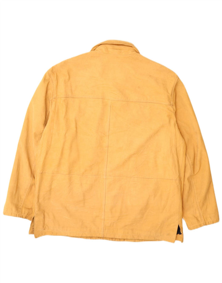 Мужская кожаная куртка Scout UK 42 XL Желтая