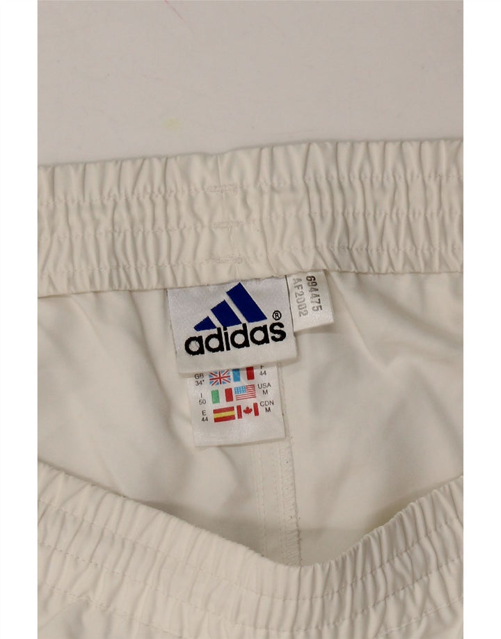 ADIDAS Mens Sport Shorts Large  White Polyester Vintage Adidas and Second-Hand Adidas from Messina Hembry 