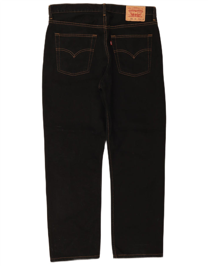 Мужские прямые джинсы Levi's 582 W36 L30 черные