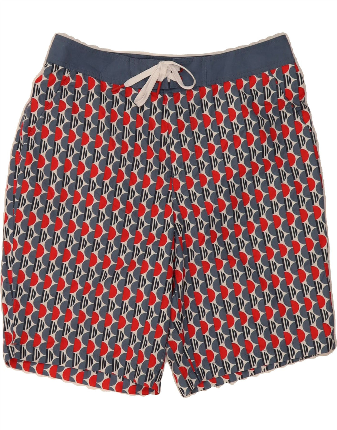BODEN Mens Swimming Shorts Small  Multicoloured Geometric Polyester Vintage Boden and Second-Hand Boden from Messina Hembry 