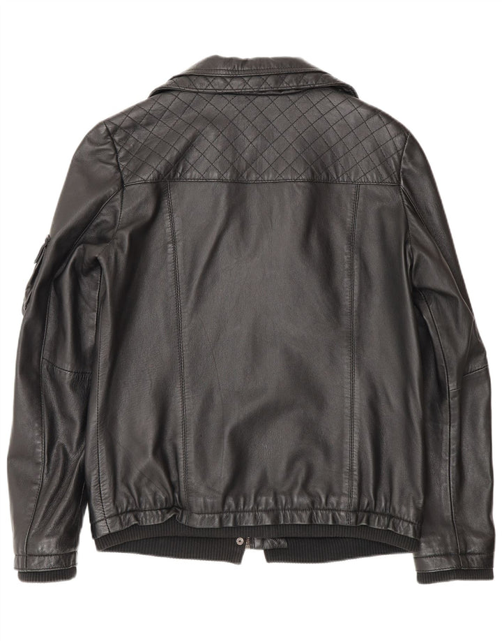 Женская кожаная куртка Lee Cooper UK 12, средний черный