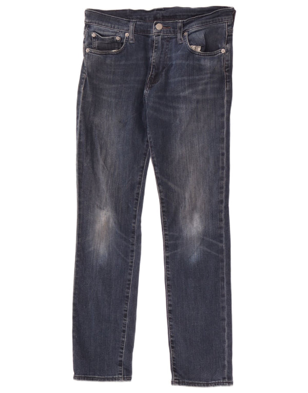 Женские зауженные джинсы Levi's 512 W30 L30 темно-синие, хлопок