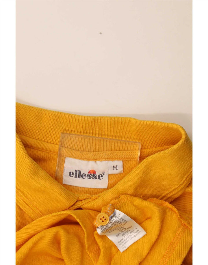 Мужская рубашка-поло Ellesse из хлопка среднего желтого цвета