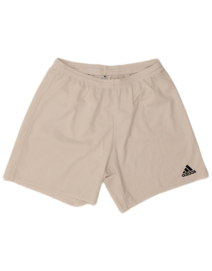 Мужские спортивные шорты Adidas Aeroready, большой белый полиэстер
