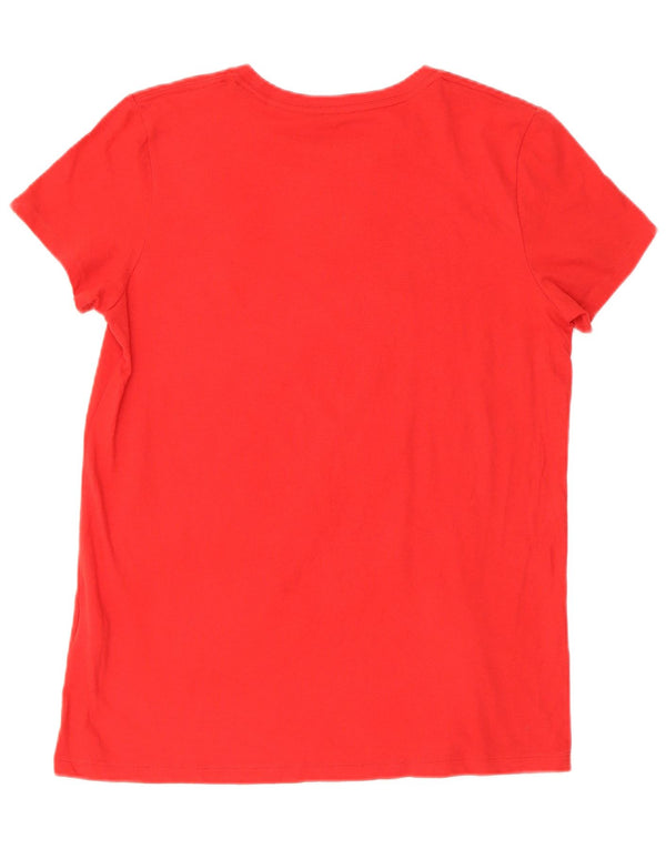 Under Armour Mens Regular Graphic T-Shirt Top Medium Red Cotton
