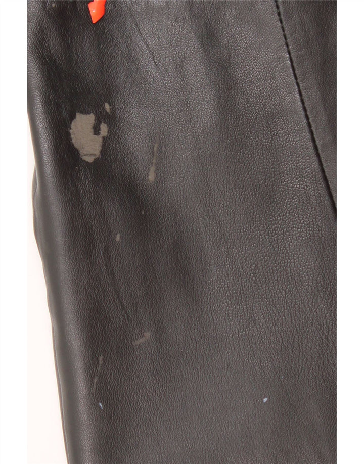 Мужская кожаная куртка-бомбер Conbipel IT 48 Medium Black Leather