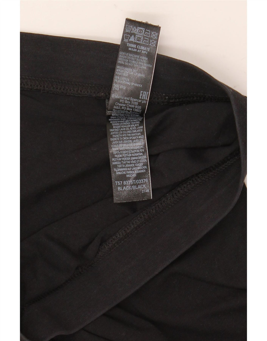 Женские леггинсы Marks & Spencer UK 20 2XL, черные, хлопковые