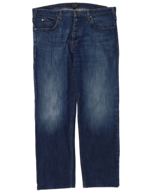 Мужские прямые джинсы Armani Regular W36 L30, синие, хлопок