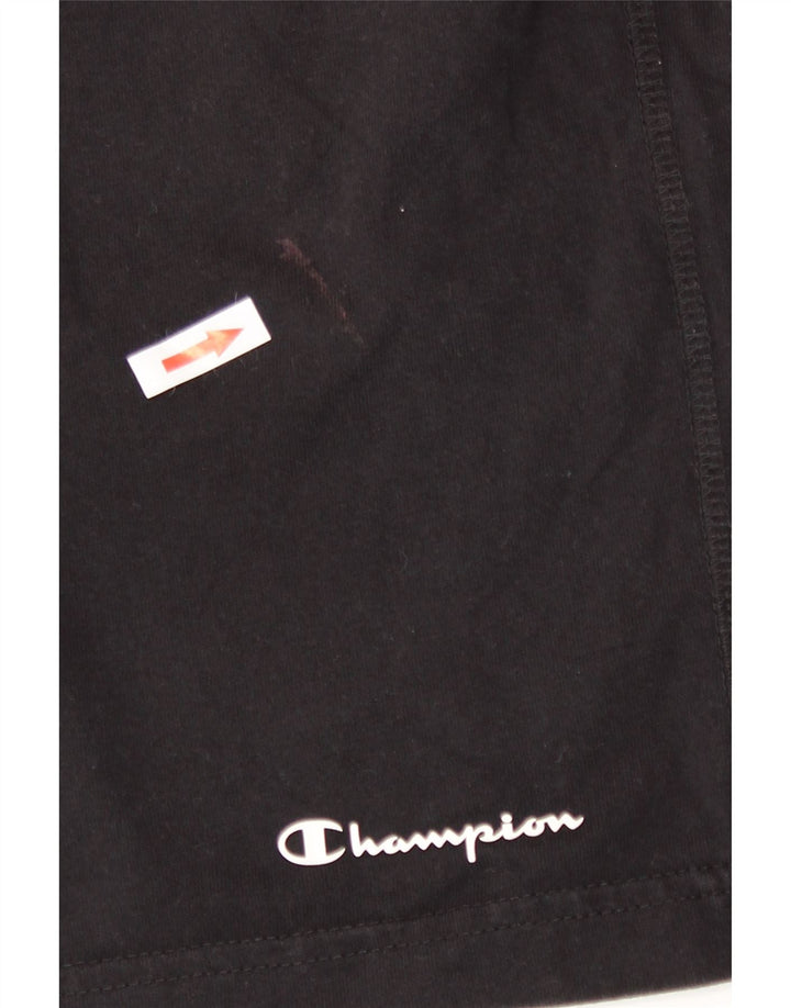 Мужские спортивные шорты Champion, большие черные хлопковые