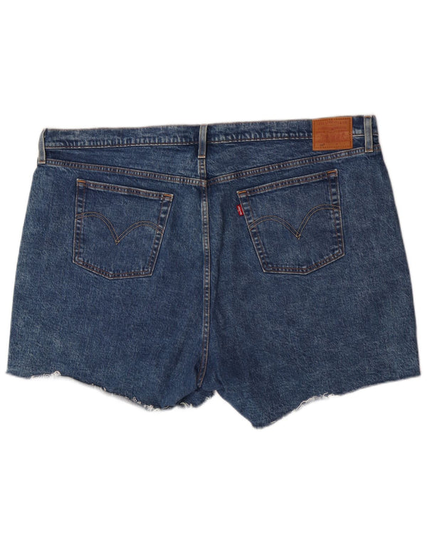 Женские джинсовые шорты Levi's 501 США 24 4XL W48 Синий хлопок
