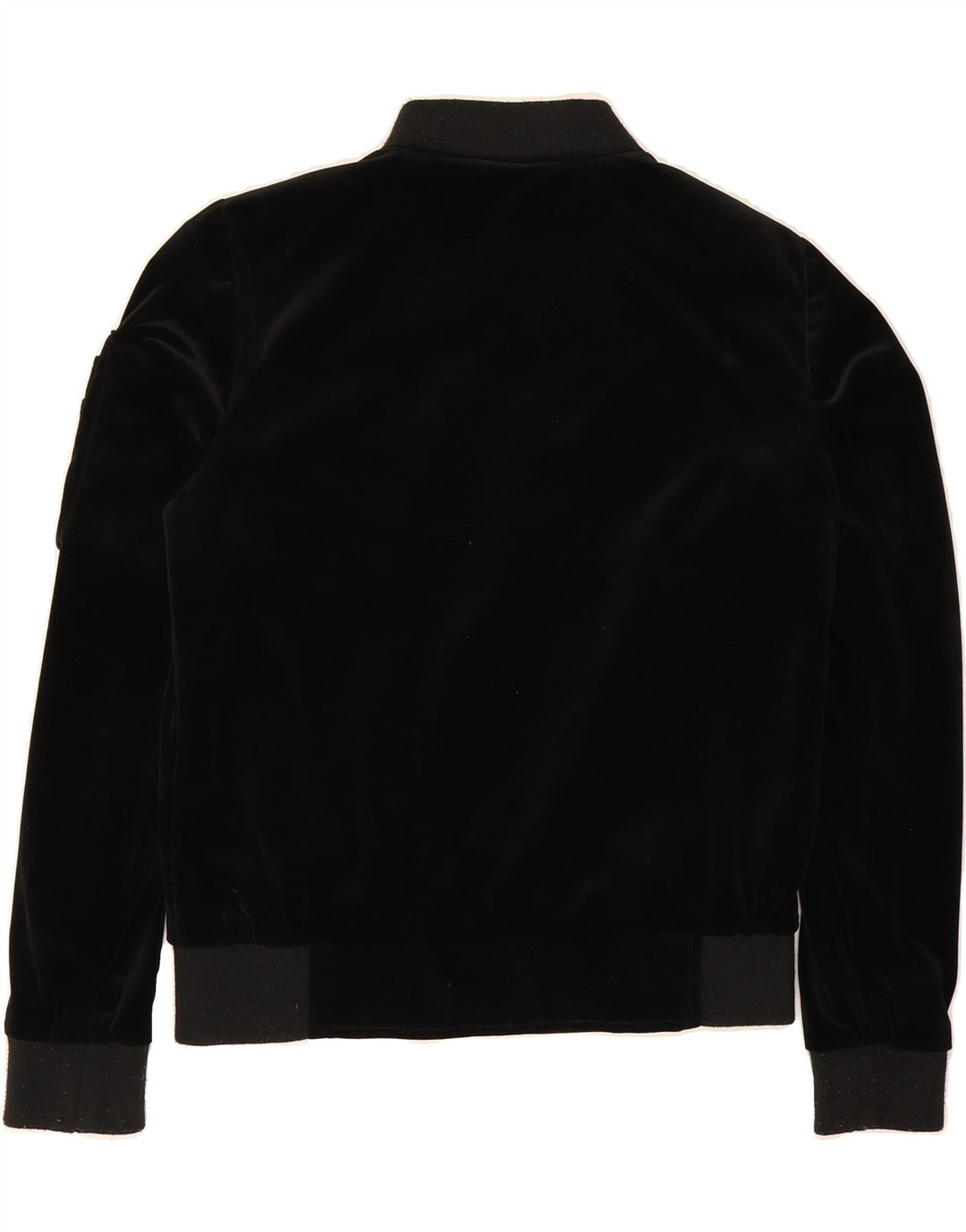 SUPERDRY Womens Bomber Jacket UK 10 Small Black Polyester Vintage Superdry and Second-Hand Superdry from Messina Hembry 